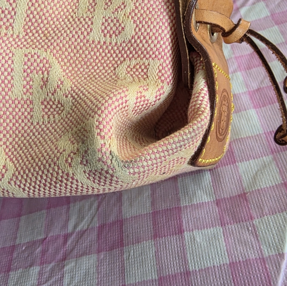 Dooney & Bourke Signature Canvas, Leather Details, Vintage - Picture 10 of 15